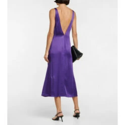 Alternative view of Victoria Beckham Satin Midi Dress