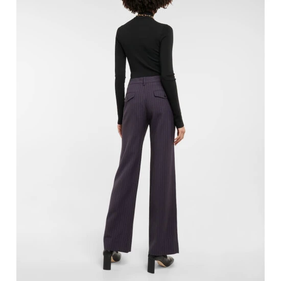 Victoria Beckham Striped High-rise Straight Pants 2 Victoria Beckham Striped High-rise Straight Pants - Image 2