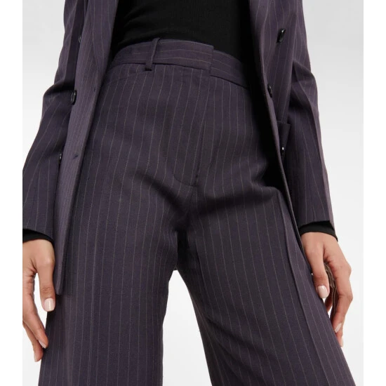 Victoria Beckham Striped High-rise Straight Pants 3 Victoria Beckham Striped High-rise Straight Pants - Image 3