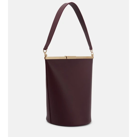 Victoria Beckham Frame Bucket Leather Shoulder Bag 3 Victoria Beckham Frame Bucket Leather Shoulder Bag - Image 3