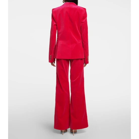 Victoria Beckham Single-breasted Velvet Blazer 2 Victoria Beckham Single-breasted Velvet Blazer - Image 2
