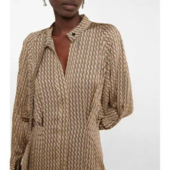 Victoria Beckham Printed Midi Dress -Victoria Beckham shop unnamed file 688