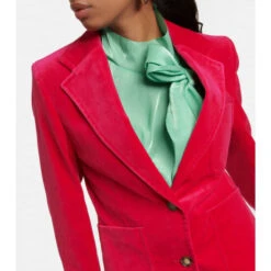 Victoria Beckham Single-breasted Velvet Blazer 6 Victoria Beckham Single-breasted Velvet Blazer -Victoria Beckham shop unnamed file 69