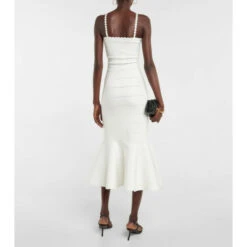 Alternative view of Victoria Beckham Openwork Knit Midi Dress