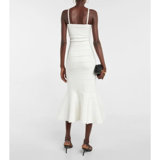Victoria Beckham Openwork Knit Midi Dress 2 Victoria Beckham Openwork Knit Midi Dress - Image 2
