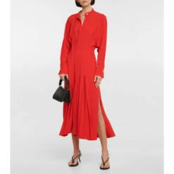 Victoria Beckham Crêpe Shirt Dress