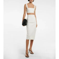 Victoria Beckham High-rise Midi Skirt