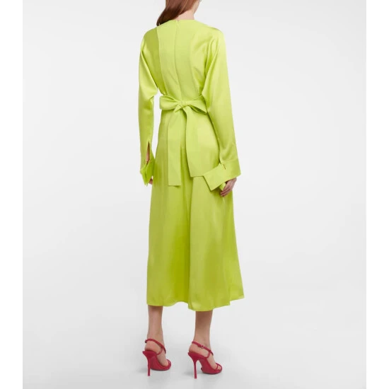 Victoria Beckham Wrap Midi Dress 2 Victoria Beckham Wrap Midi Dress - Image 2