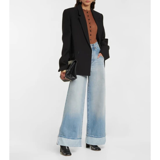 Victoria Beckham Wool-blend Marl Bodysuit 1 Victoria Beckham Wool-blend Marl Bodysuit