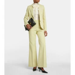 Victoria Beckham Single-breasted Gabardine Blazer