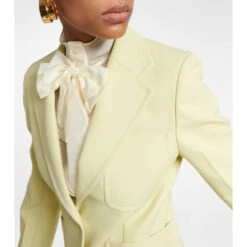 Victoria Beckham Single-breasted Gabardine Blazer 7 Victoria Beckham Single-breasted Gabardine Blazer -Victoria Beckham shop unnamed file 77