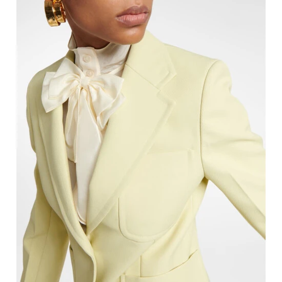 Victoria Beckham Single-breasted Gabardine Blazer 3 Victoria Beckham Single-breasted Gabardine Blazer - Image 3