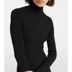 Victoria Beckham Turtleneck Wool-blend Jumpsuit -Victoria Beckham shop unnamed file 775