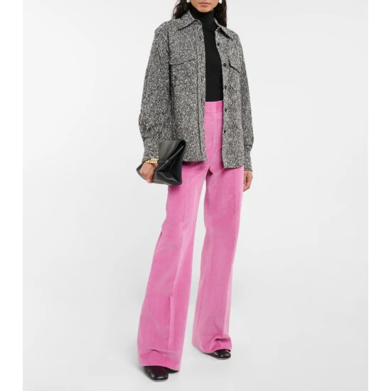 Victoria Beckham High-rise Wide Cotton Twill Pants 1 Victoria Beckham High-rise Wide Cotton Twill Pants