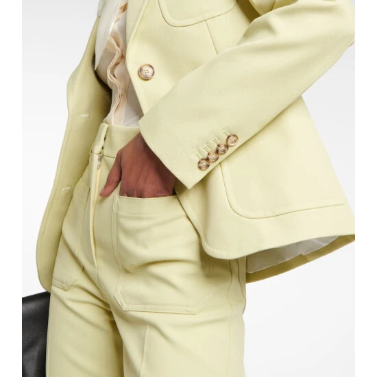 Victoria Beckham Single-breasted Gabardine Blazer 4 Victoria Beckham Single-breasted Gabardine Blazer - Image 4