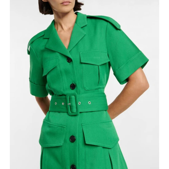 Victoria Beckham Utility Wool Shirt Dress 3 Victoria Beckham Utility Wool Shirt Dress - Image 3