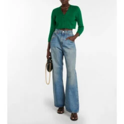 Victoria Beckham Cropped Wool-blend Cardigan