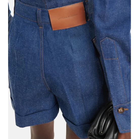Victoria Beckham High-rise Denim Shorts 4 Victoria Beckham High-rise Denim Shorts - Image 4