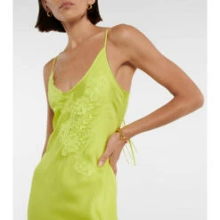 Victoria Beckham Lace-trimmed Satin Slip Maxi Dress -Victoria Beckham shop unnamed file 831