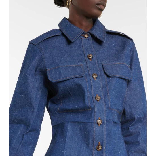 Victoria Beckham Denim Shirt 3 Victoria Beckham Denim Shirt - Image 3
