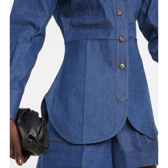 Victoria Beckham Denim Shirt 4 Victoria Beckham Denim Shirt - Image 4