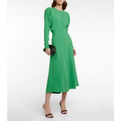 Victoria Beckham Crêpe-cady Midi Dress