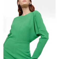 Victoria Beckham Crêpe-cady Midi Dress -Victoria Beckham shop unnamed file 864