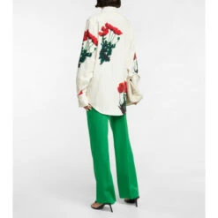 Alternative view of Victoria Beckham Poppies Floral-print Cady Shirt