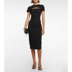 Victoria Beckham Peekaboo Crêpe Dress