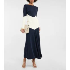 Victoria Beckham Long-sleeved Maxi Dress
