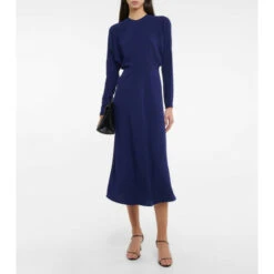 Victoria Beckham Jersey Midi Dress