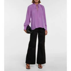 Victoria Beckham Self-tie Silk Blouse