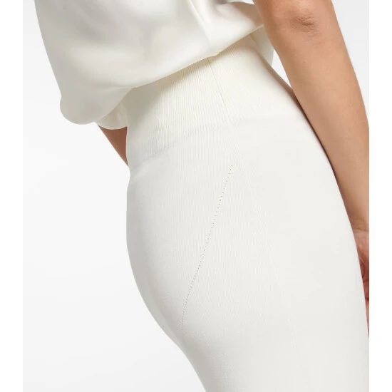 Victoria Beckham Knitted High-rise Maxi Skirt - Image 4