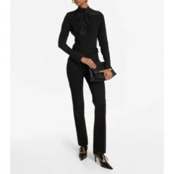 Victoria Beckham Tie-neck Silk Crêpe De Chine Blouse