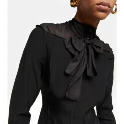Victoria Beckham Tie-neck Silk Crêpe De Chine Blouse -Victoria Beckham shop unnamed file 94